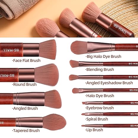 Unveiling the Beauty Secret: BS-MALL 18-Piece Premium Synthetic Makeup Brushes